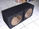 Caisson Bassworx double SWP212B ( pour 2 sub 30 cm Bass Reflex )